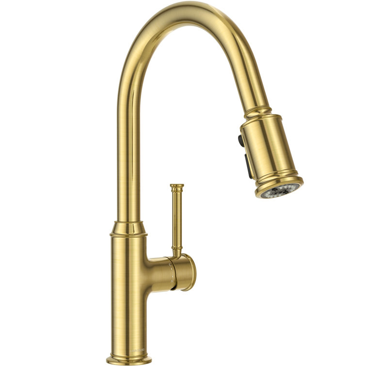 Pull Down Single Handle Kitchen Faucet with Accessories