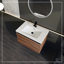 Ensemble de meuble-lavabo brun avec comptoir en résine 30 po et 2 portes Brown
