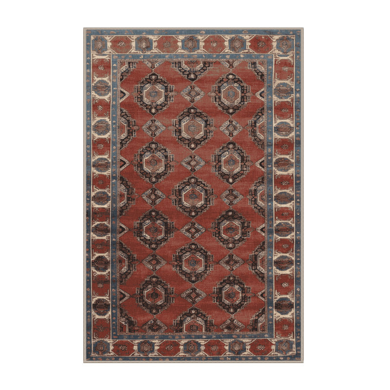 Tapis brun lavable à la machine, Rectangle 4pi x 6 pi