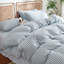 Ensemble de housse de couette 100% coton lavé à carreaux 3 pièces Nayoroom Gingham-114852060-116466375