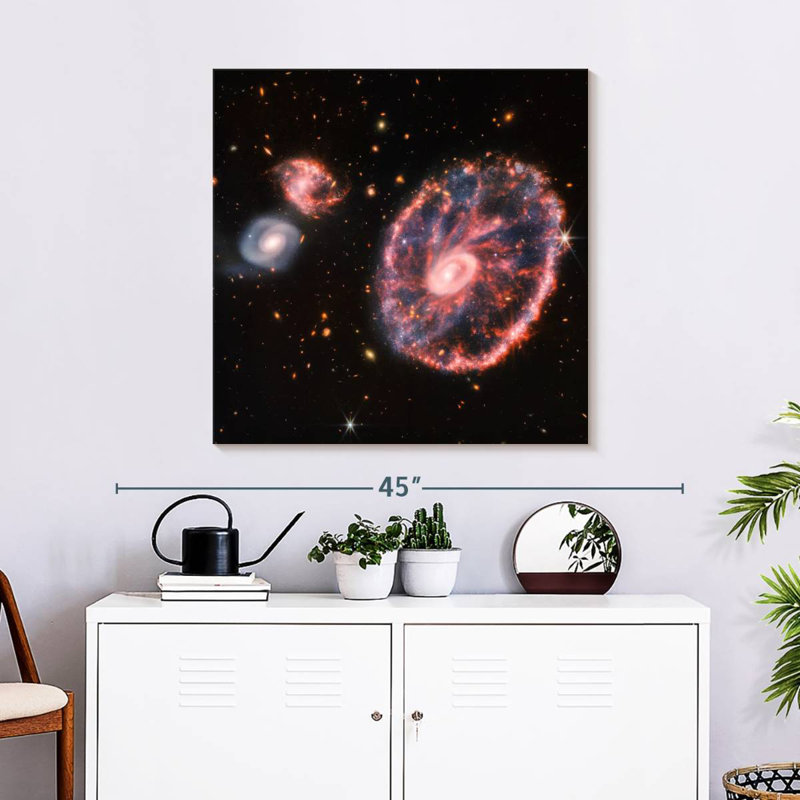 Oberle The Cartwheel Galaxy From Webb, 30" H x 30" W