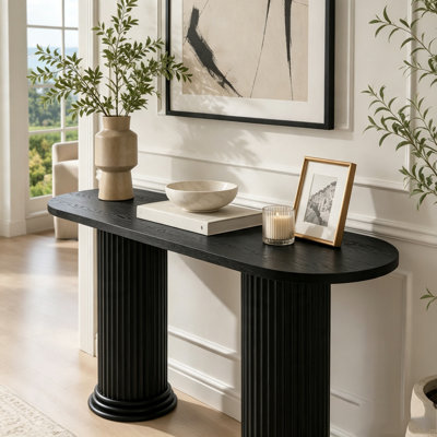 Modern Console Table with Roman-Style Column Legs