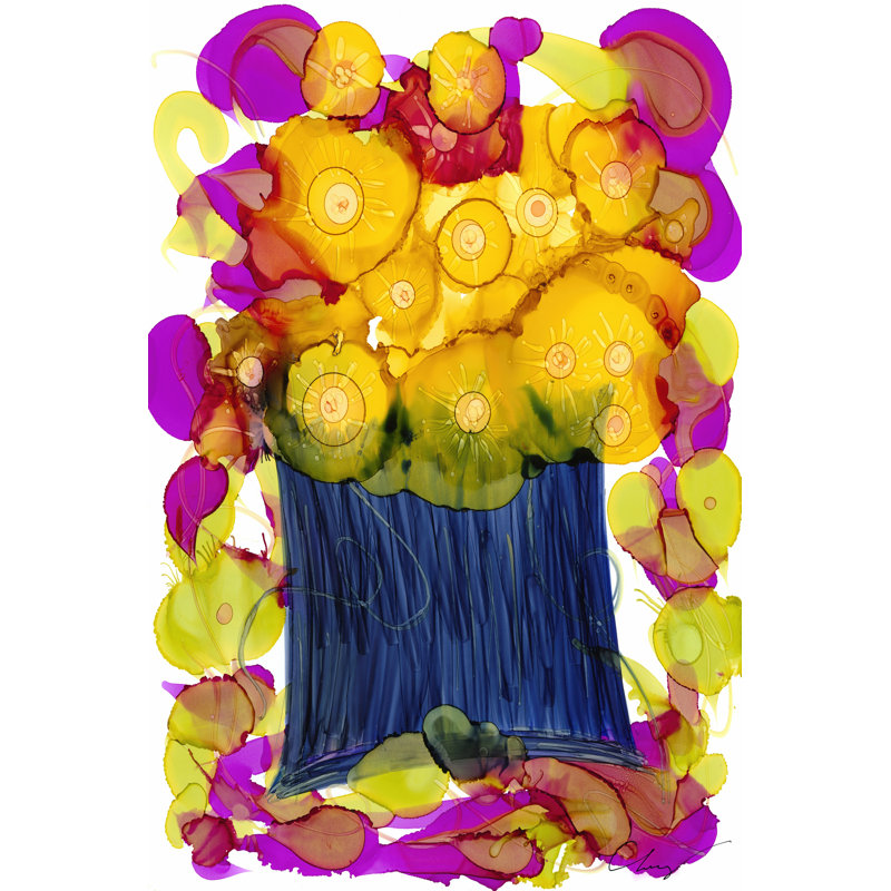 Venetian Golds I by Cheryl Baynes - Wrapped Canvas Print, 46cm H x 30cm W x 3.8cm D