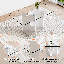 63"  Dining Table Set, Glass Dining Room Table Set With PU Leather Chairs-924200814-924063533