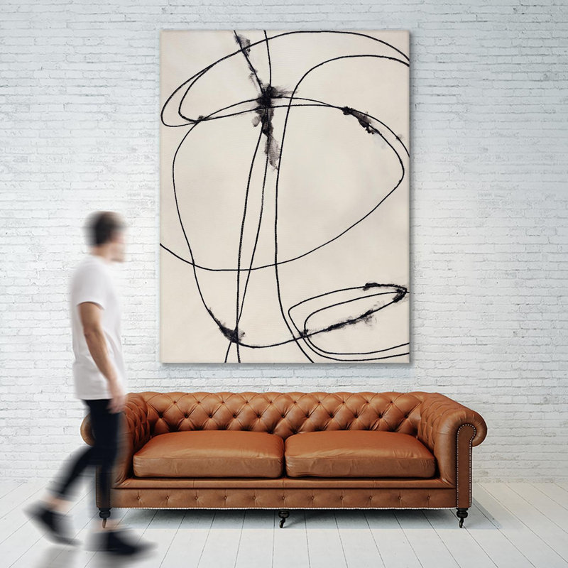 «Tangled Ties On Canvas» par Daleno, reproduction d'art