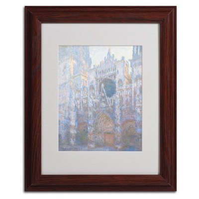 «Rouen Cathedral West Facade 1894» par Claude Monet, reproduction d'art sur toile