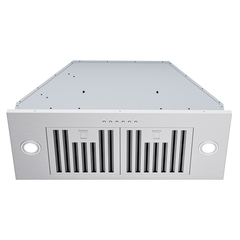 30 inch 900 CFM Convertible Insert Range Hood 4 Speed Quiet Stainless Steel Panel Push Button Control with LED Lights