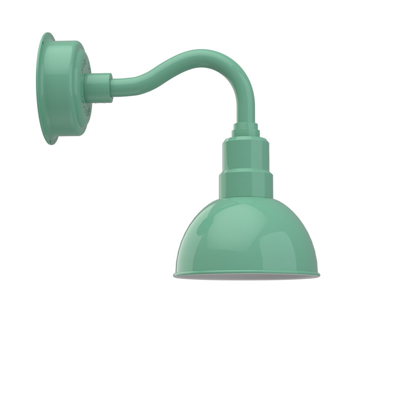 Luminaire de grange à del 1 lumière del Destinee, H 14,38 po x l 8 po x P 20 po, Jade