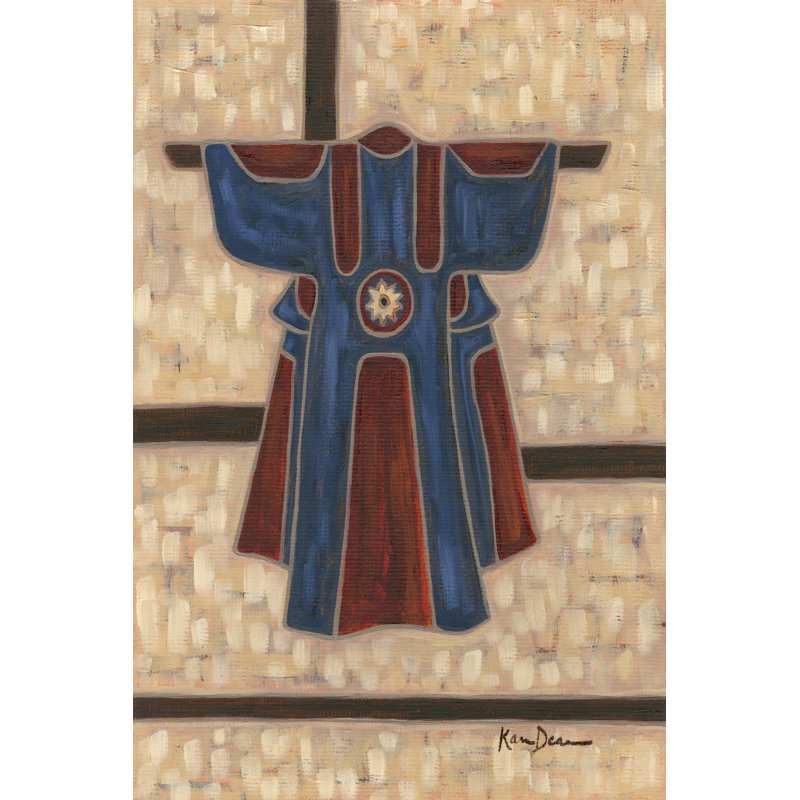 Primary Kimono I by Karen Deans - Wrapped Canvas Painting, 46cm H x 30cm W x 3.8cm D