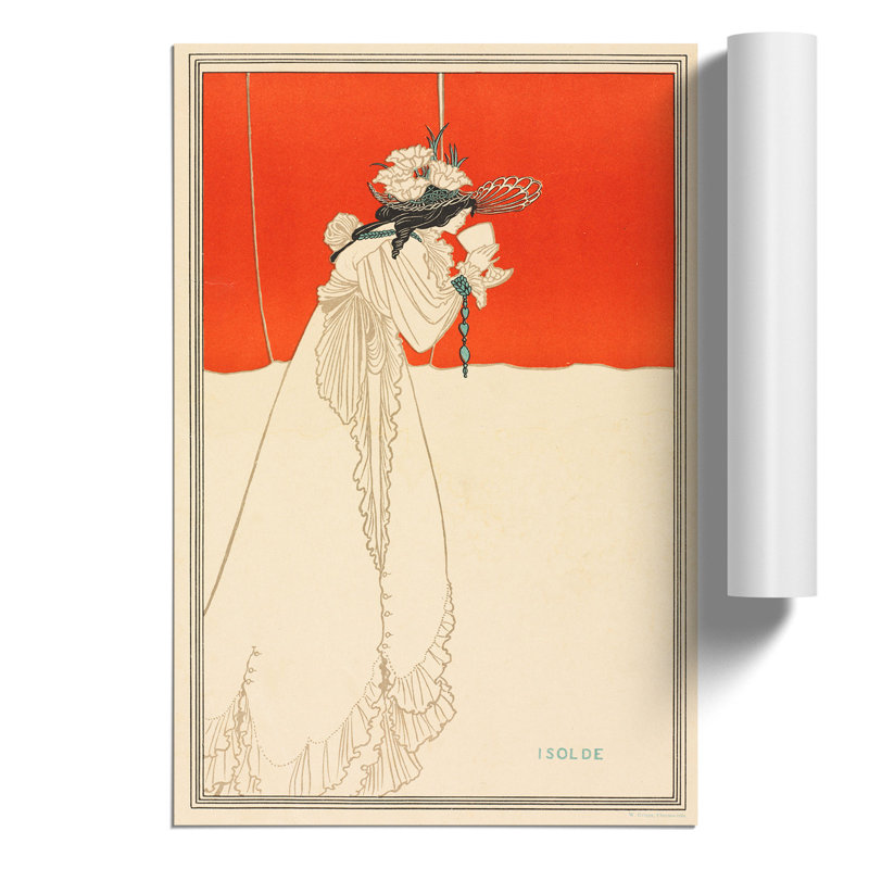 Isolde by Aubrey Beardsley - No Frame Print, 42cm H x 30cm W x 0.1cm D
