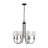 Belmont 6-Light Etched Glass Contemporary Chandelier