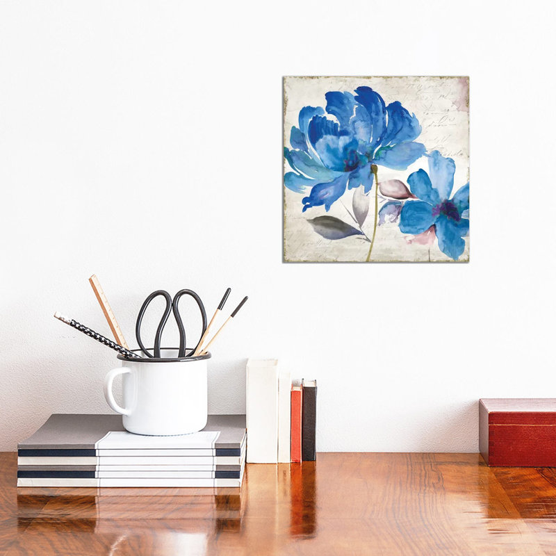 In the Wind, Blue II 1 Piece Wrapped Canvas Wall Art