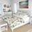 Vintage Beige Minimalism Floral Blossums Coastal Duvet Cover-94672941