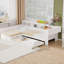 Lit plateforme simple en bois avec lit gigogne et tiroir en bois L-18866979