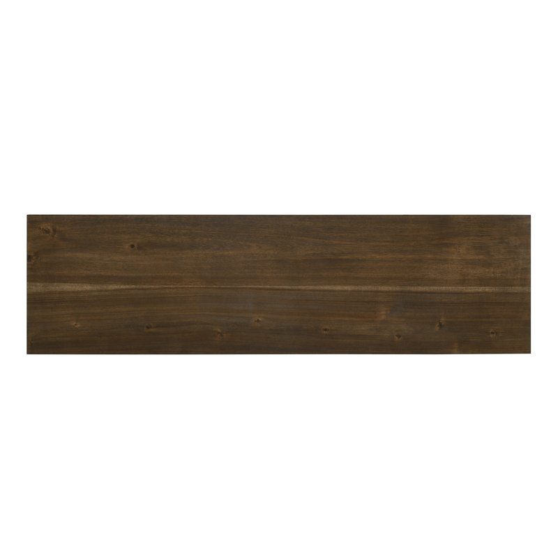 Weathered Oak and Cream Traditional Dining Bench