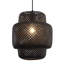 Luminaire suspendu cylindrique en bambou tissé à la main à 1 lumière Pylesville-1627065-22254130