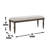 Mendham Polyester Upholstered Bench