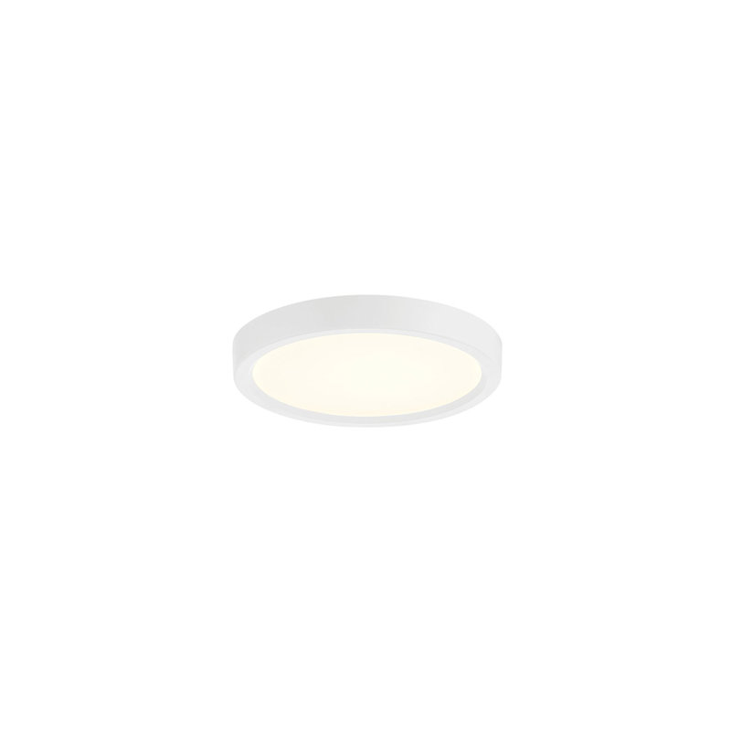 artemis LED Flushmount - Round, 10W, 5CCT,, 1" H x 5.38" W x 5.38" D, White