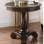 Table d'appoint ronde à piédestal en bois-1196066187