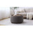 Caysey 30.1" W Upholstered Round Storage Ottoman with Wooden Tray-1953886313