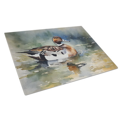 Northern Pintail Glass Cutting Board