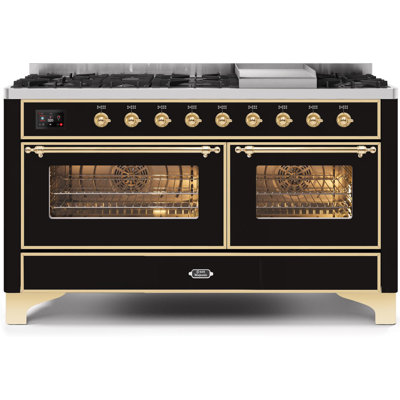Majestic II 60" 5.02 cu. ft. Freestanding Dual Fuel Range with Griddle