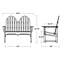 Banc 48 po POLYWOOD Classic Adirondack-18853