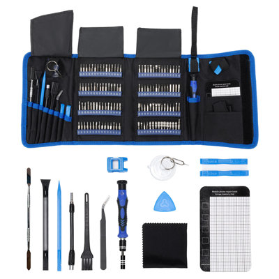  S142 Precision Screwdriver Set - 142-piece Kit With 120 Bits, Ergonomic Design, Magnetic Tools & Flexible Shaft, Durable Crv Steel For Versatile Repairs