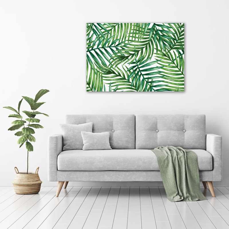 Leaves Of Palm - Wrapped Canvas Print