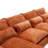 Chenille Fabric U-Shape Sectional Sofa