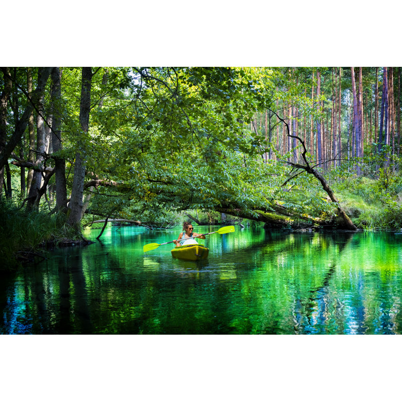 Canoe In Poland - Wrapped Canvas Print, 51cm H x 76cm W x 3.8cm D