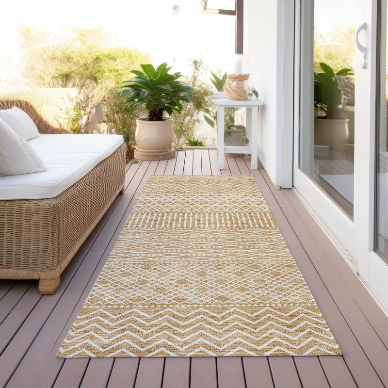 Tisdell Area Rug with Non-Slip Backing, Runner 2'3" x 7'6"