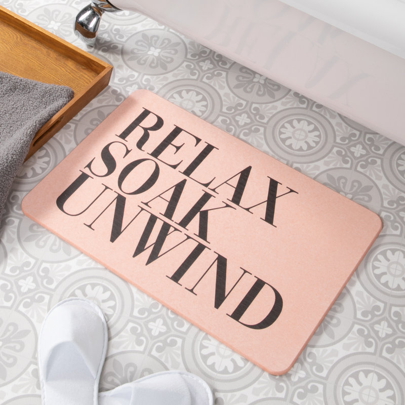 Non-Slip Bath Mat, Pink