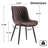 Modern Dining Chairs Faux Leather Upholstered Kitchen Chairs Side Chair With Metal Legs-51228640