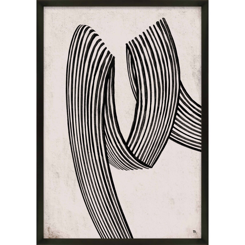 Dessin au trait 4 par Studio M - reproduction de cadre photo, H 38 po x l 26,5 po x P 1,25 po, Cadre noir