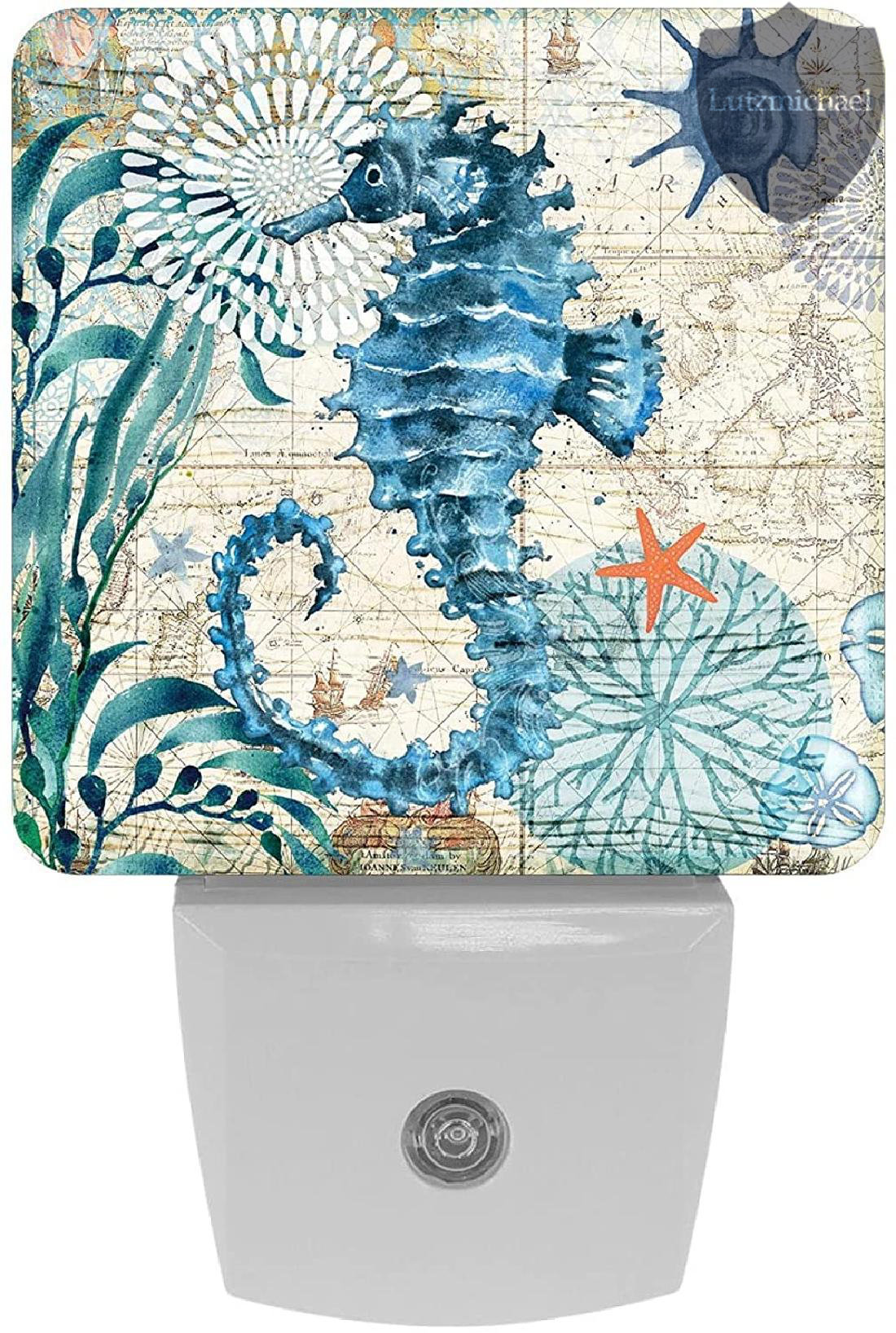 menggutong Seahorse LED Auto Dusk to Dawn Night Light | Wayfair