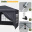 10x20 Pop Up Canopy Tent – Outdoor Shelter With Removable Sidewalls & Adjustable Height For Camping, Backyard-563125545-563125549
