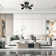 Hannah-Jayne 4 - Light 12.8'' Sputnik Modern Linear Flush Mount