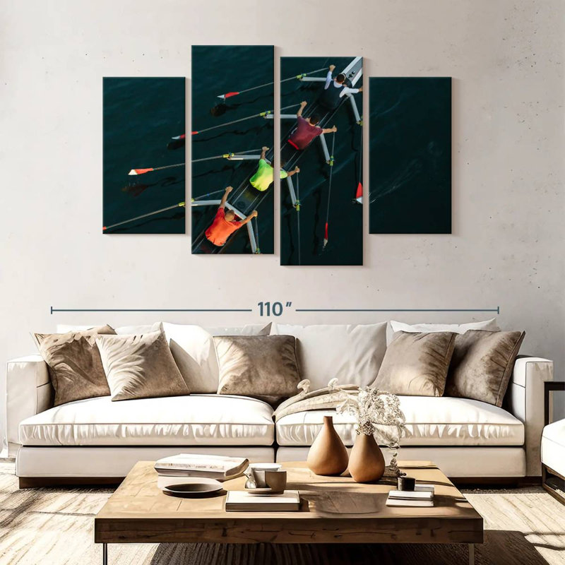 Senne Rowing Crew, 54" H x 84" W