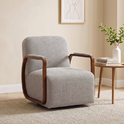 Upholstered Swivel Armchair