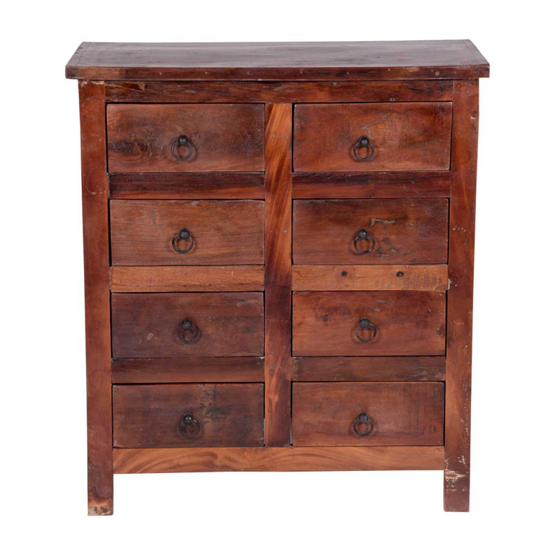 Truby 32'' W Solid Wood Nightstand, Red
