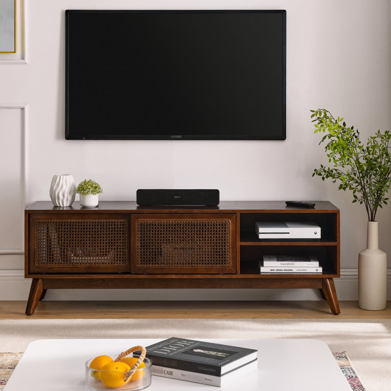Meuble télé 59 po Mid Century Modern