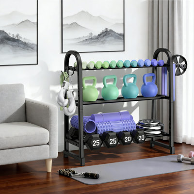 Dumbbell Rack, Adjustable Dumbbell Storage Rack Space Saving Home Gym Weight Rack