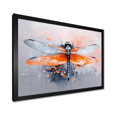 Watercolor Dragonfly Wings - Dragonfly Canvas Print