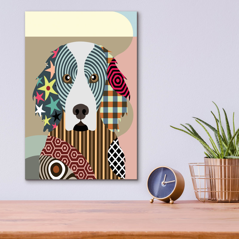 "Gordon Setter" par Lanre Adefioyue, H 16 po x l 12 po x P 0,13 po