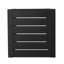 Table d'appoint moderne avec support en aluminium noir mat moderne