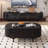 Black design storage end table