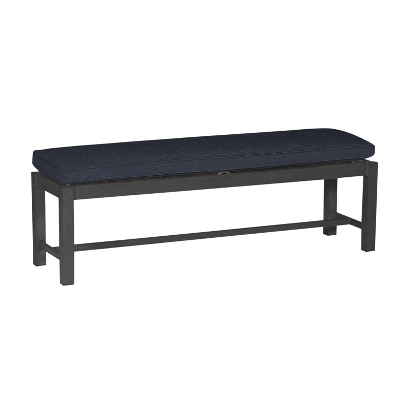 Club Picnic Bench, Welt, Slate Grey, Bali Pearl