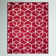 Mashawna Blocks Modern Geometric Red/White Rug