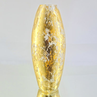 Leiston Gilded Glass Bullet Vase